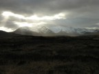 A view of the mountains on the drive up from Glasgow