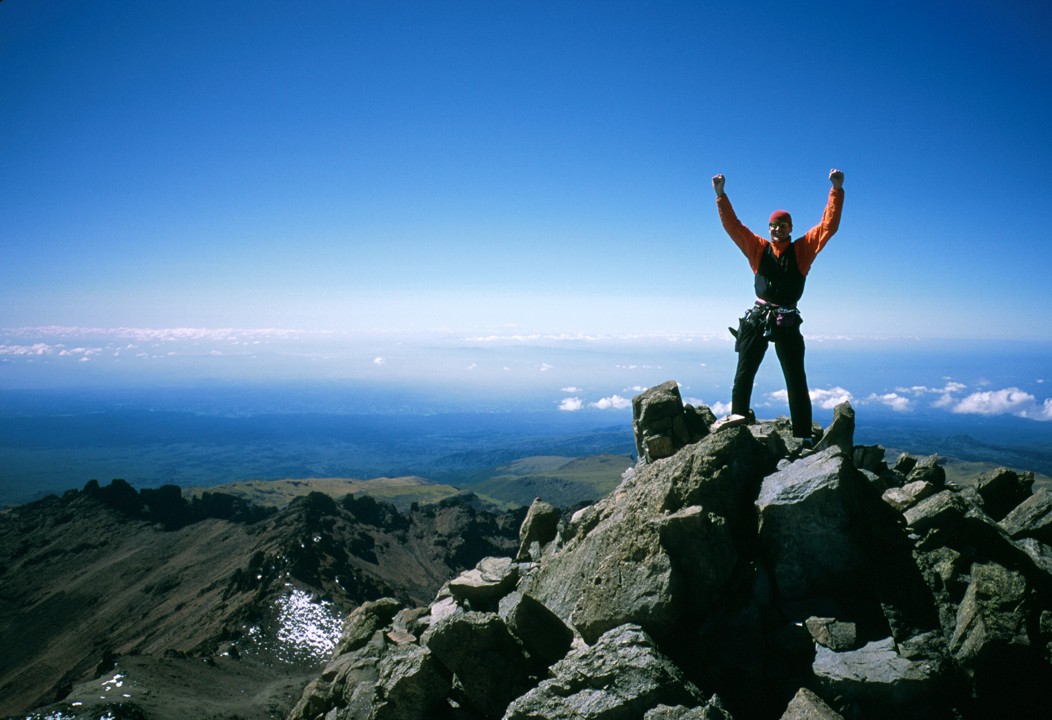 Victorious on the summit of Nelion
