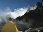 Chris' tent near the Austrian Hut