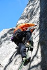 Nice crack climbing in the sun (finally)