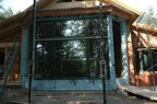Bay window area with scaffolding