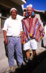 Apolinar and Martin (dressed as the president) at the hotel in Tinqui